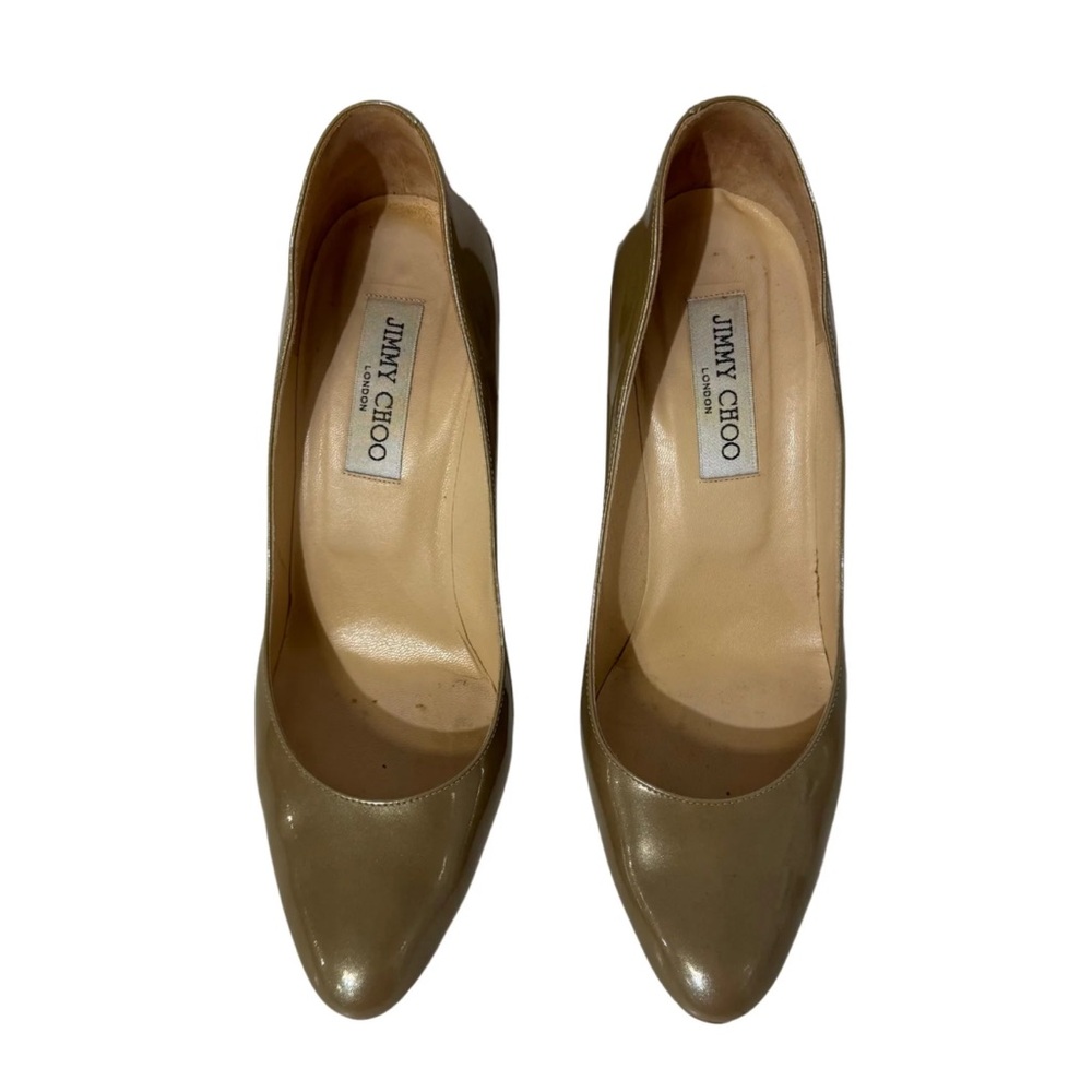 Jimmy Choo Women's patent Heels quiet luxury designer